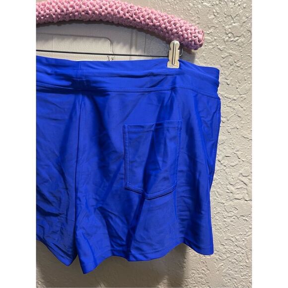 Kona Sol Blue High Coverage Swim Shorts Woman’s Size XL NEW - Picture 9 of 10